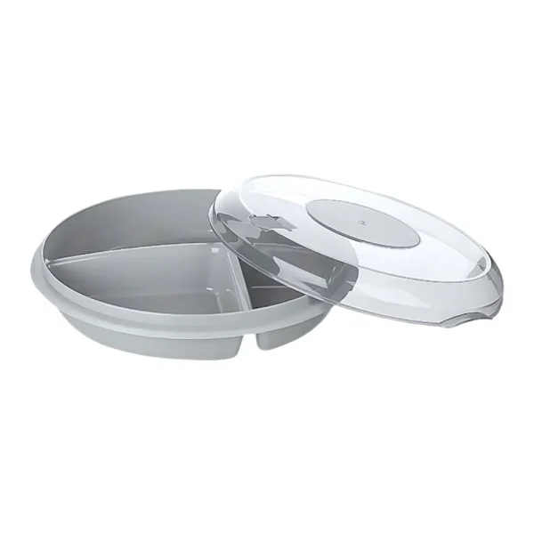 Boîte à déjeuner compartimentée avec couvercle transparent – Image 3