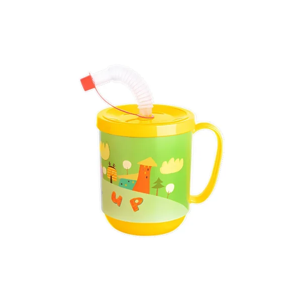 AP-9484 Tasse pour enfant avec paille rétractable 350 ml