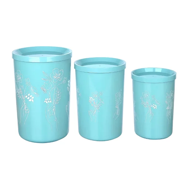 Lot de 3 boîtes de conservation couvercle hermétique 800 ml/1.4L/2.2L – Image 2