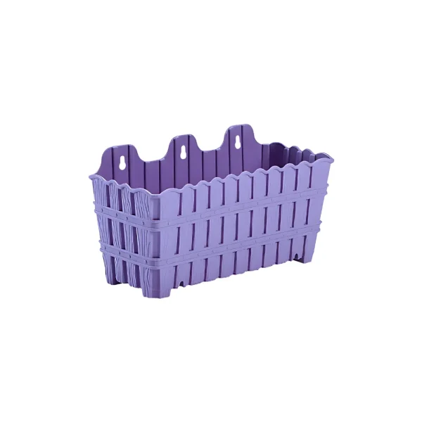 Bac à fleurs mural effet bois 30 cm – Image 2