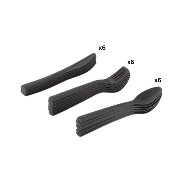 Set couverts 18 pièces réutilisables (6 personnes) – Image 3