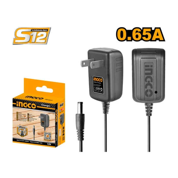 Chargeur secteur 12V 0.65A pour batterie lithium S12
