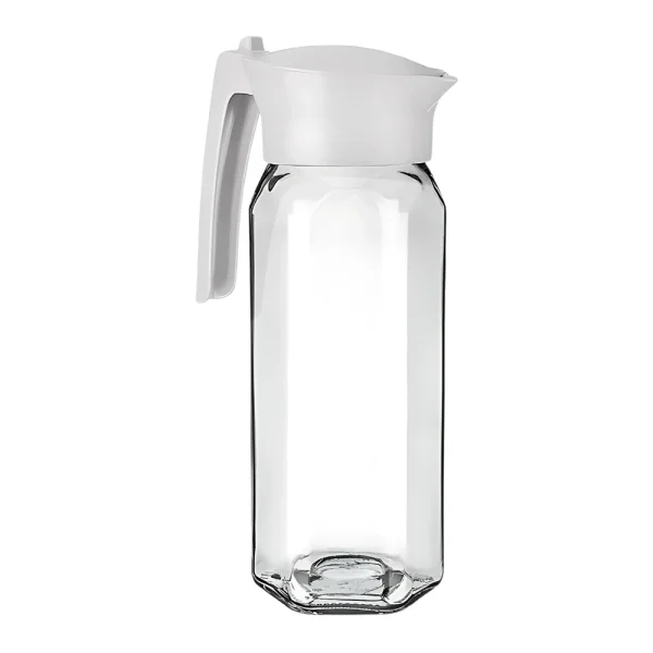 Carafe hexagonale 1.5L avec couvercle et bec verseur poignée droite – Image 3