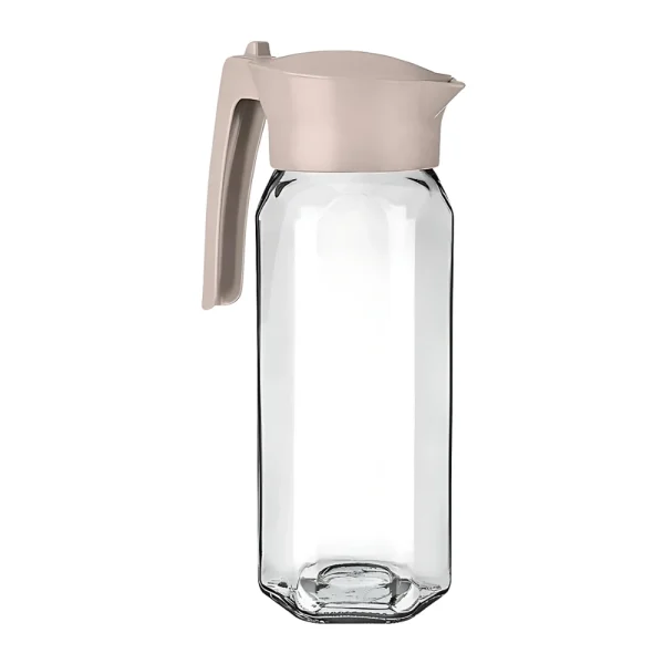 Carafe hexagonale 1.5L avec couvercle et bec verseur poignée droite – Image 2