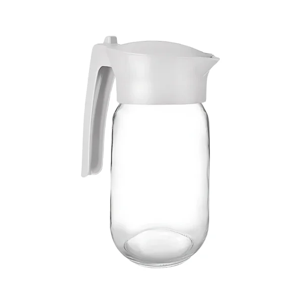 Carafe 1L avec couvercle et bec verseur poignée droite – Image 3