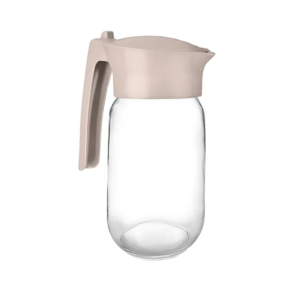 Carafe 1L avec couvercle et bec verseur poignée droite – Image 2
