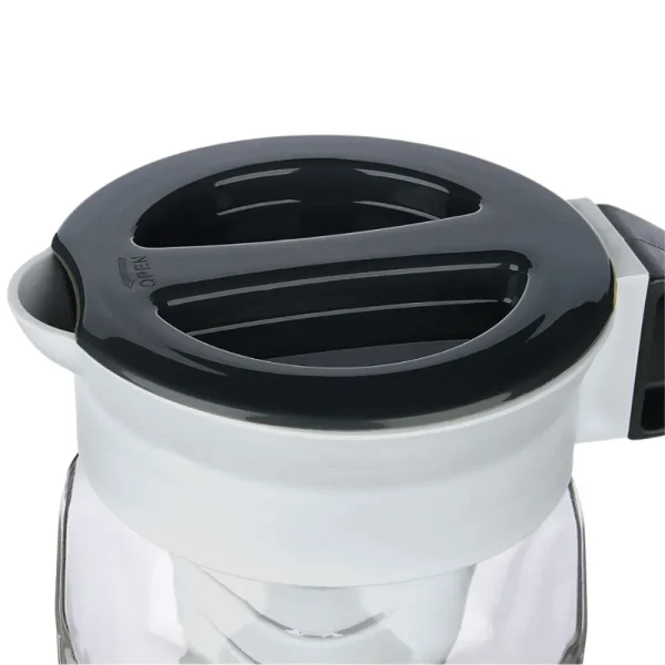 Carafe hexagonale bicolore avec infuseur 1.5L couvercle et bec verseur poignée arrondie – Image 3