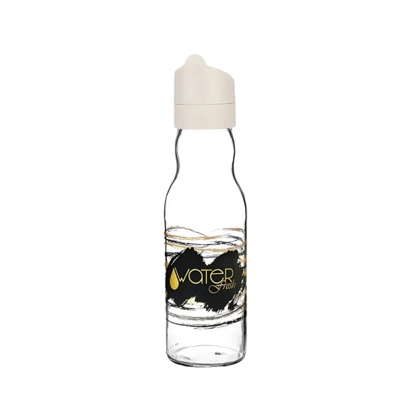 Bouteille WaterFresh 700 ml en verre décorée – Image 3