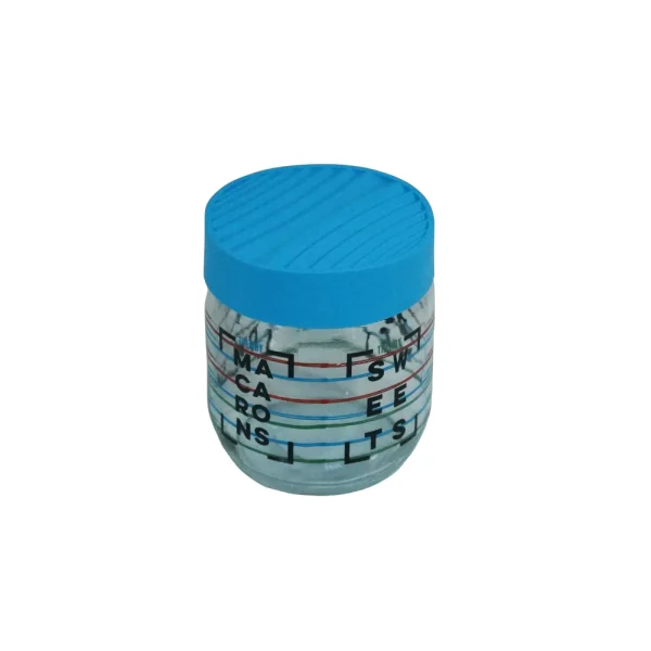 KC-288 Bocal de conservation décoratif à couvercle vissé 425 ml