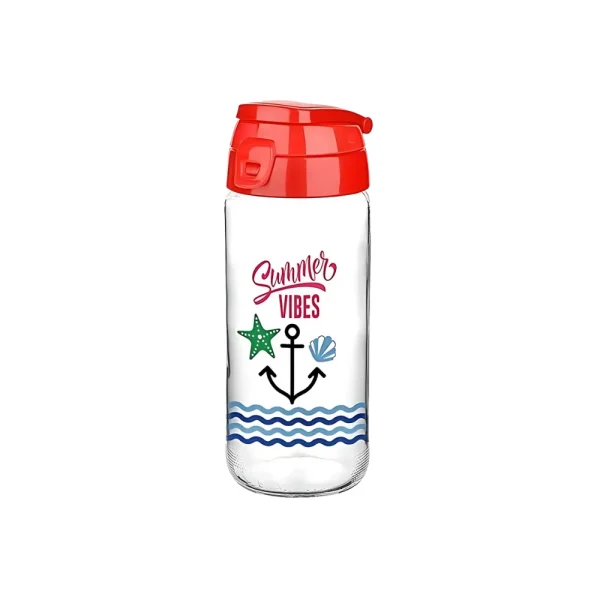 Bouteille décorative 500 ml avec bouchon sport – Image 3