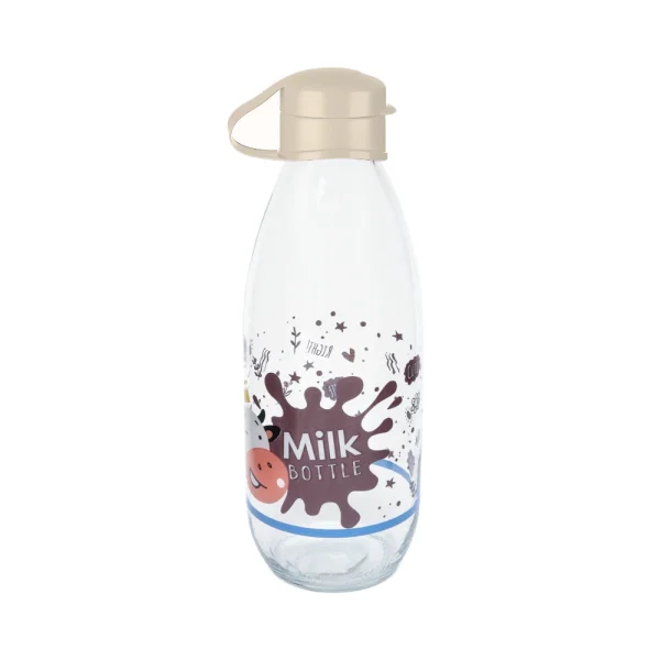 Bouteille à lait décorative 1L avec bouchon verseur – Image 3