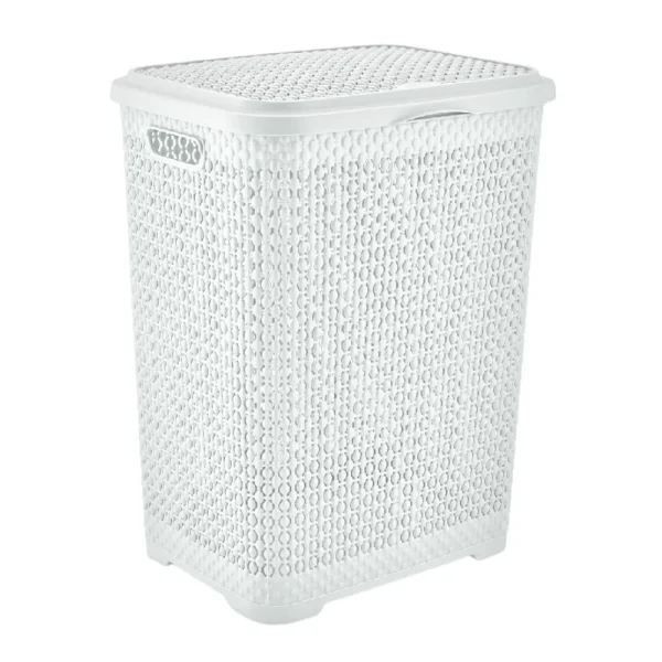 Panier à linge avec couvercle 55L