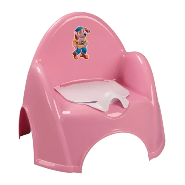 Pot bébé en plastique rose