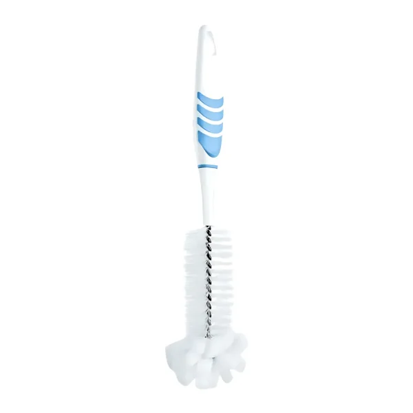 Brosse de nettoyage pour biberons/Goupillon avec embout en mousse et poignée antidérapante