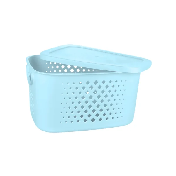 Boîte de rangement ajourée avec couvercle 11.2L – Image 2
