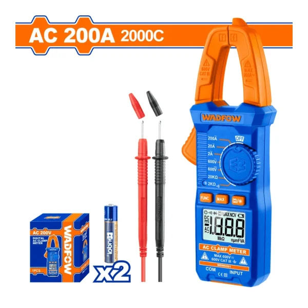 Pince ampermétrique digital  Ac 2000C/200A