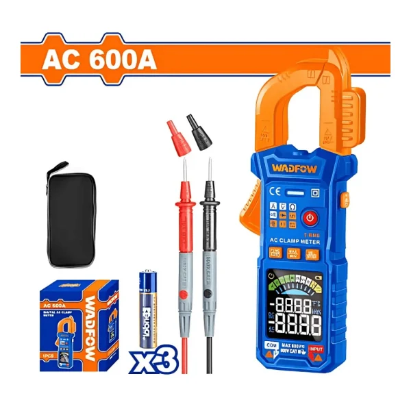 Pince ampermétrique numérique 6A/60A/600A