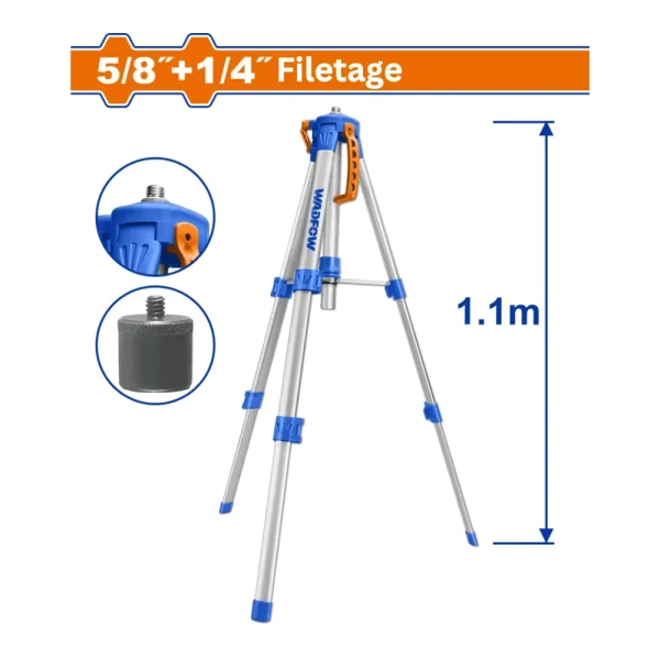Trépieds pour niveaux laser de 0.45 à 1.1M