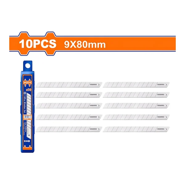 Jeu de 10 pcs de lame de cutter 9 x 80mm