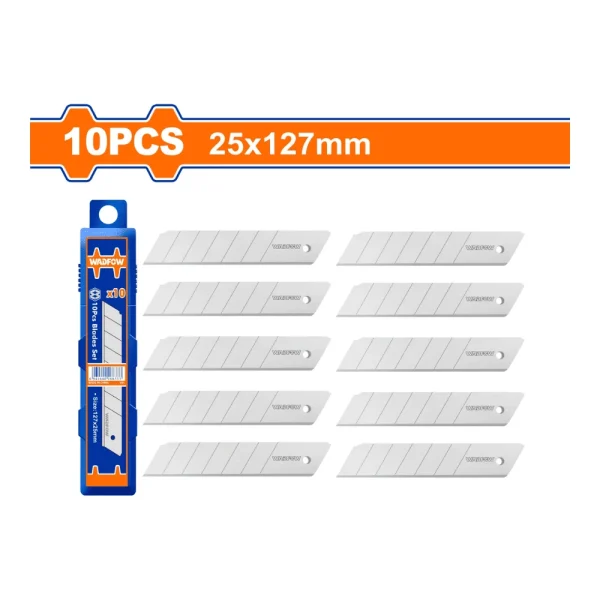 Jeu de 10 pcs de lame de cutter 25 x 127mm