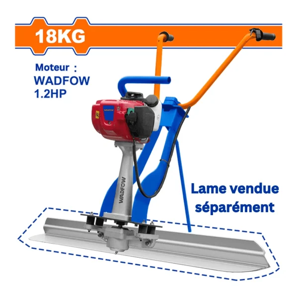 WADFOW Machine de lissage pour finition de chape 0.9Kw 18kg