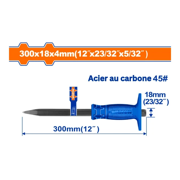 Burin à beton 300x18x4mm
