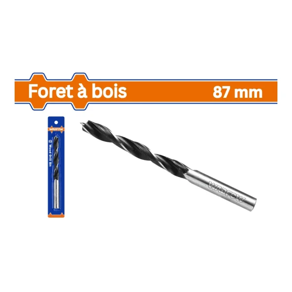 WADFOW Foret helicoidal à bois 10 x 120 x 87m