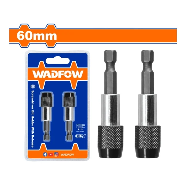 WADFOW Ensemble de 2 porte-embouts 60 mm avec système de déverrouillage