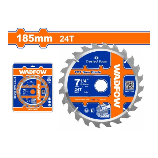 Lame de scie circulaire TCT 185mm (24T)