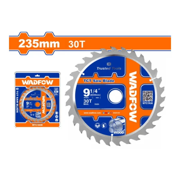Lame de scie circulaire TCT 235 mm (30T)
