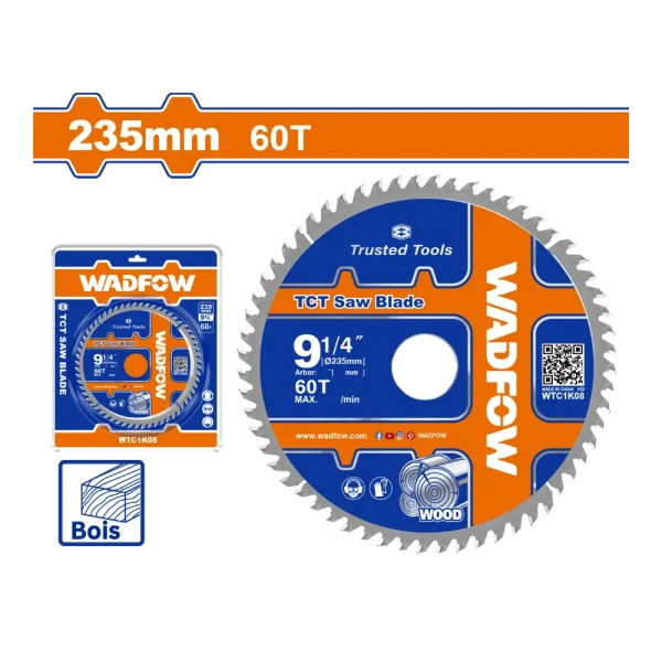 Lames de scie circulaire TCT 235mm (60T)