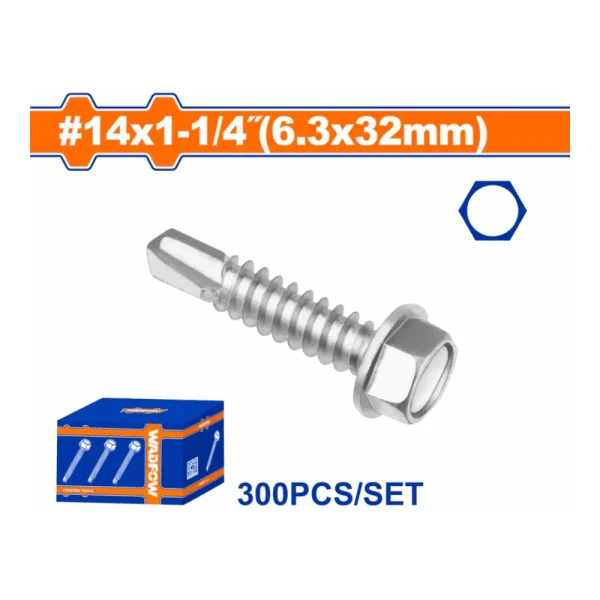 WADFOW Vis autoperceuse hexagonal 6.3x32mm/300pcs