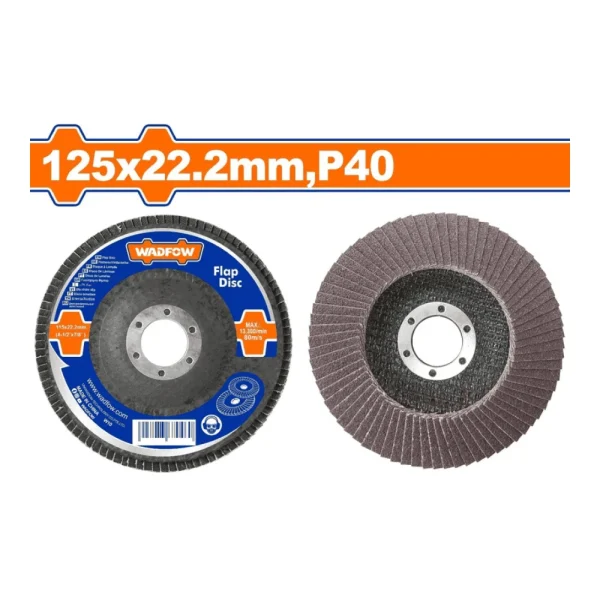 WADFOW Disque à lamelle 125mmx22mm P40
