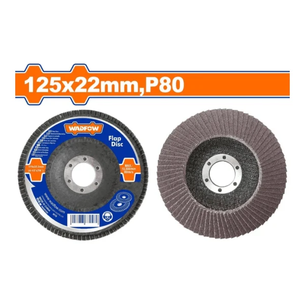 WADFOW Disque à lamelle 125mmx22mm P80