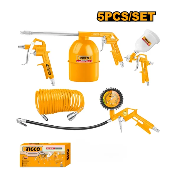 INGCO Ensemble de 5 outils pneumatiques (Pack)