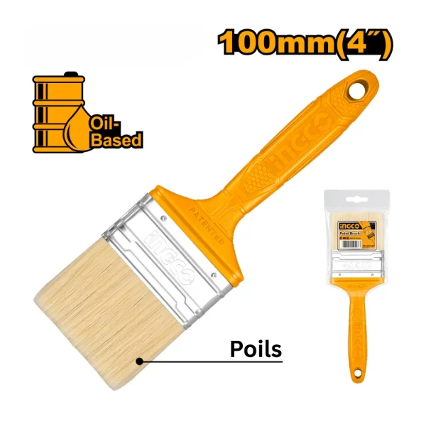 Pinceau 4" 100mm poignée plastique