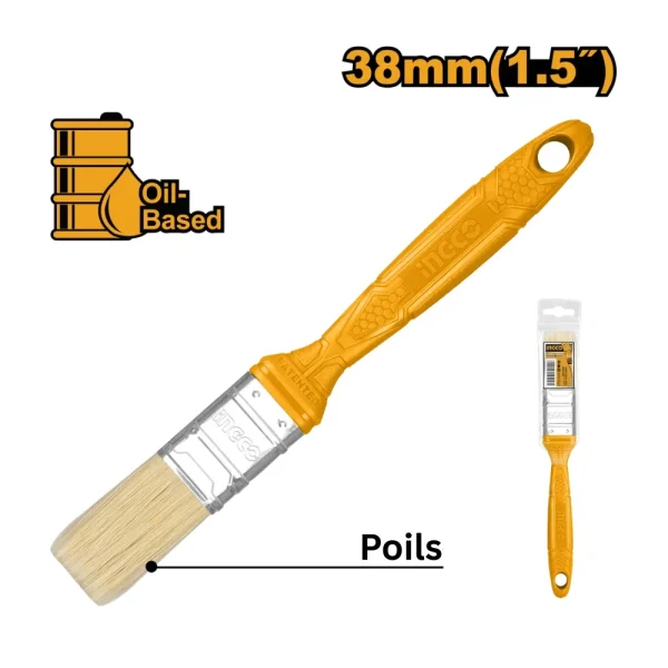 Pinceau 1.5" 38mm poignée plastique