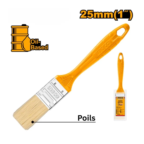 Pinceau 1" 25mm poignée plastique