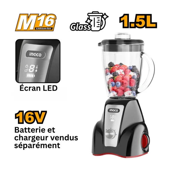 Mélangeur blender sans fil 16V