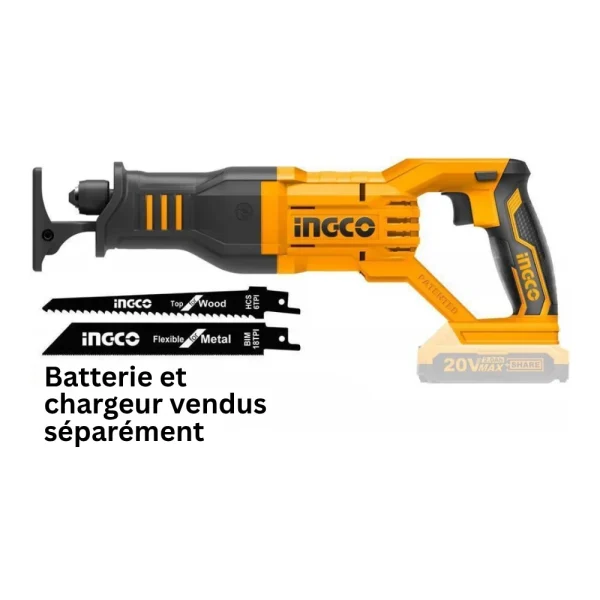 INGCO Scie sabre sans fil 20V
