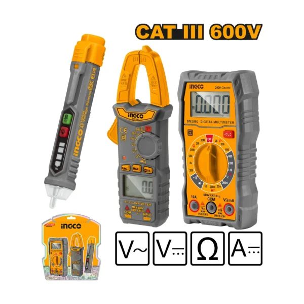 INGCO Kit de test électrique 600V (3 pcs)