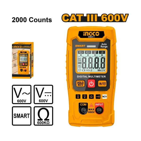 INGCO Multimetre digital (tension 0.8~600V)