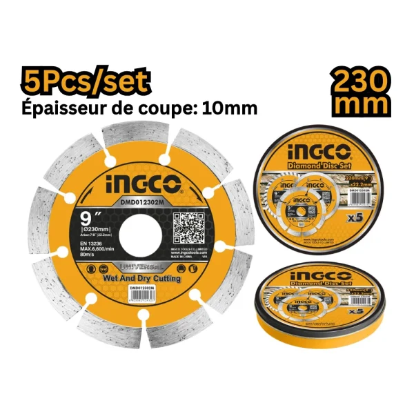 Disque à tronçonner diamant 230  x  22.2mm