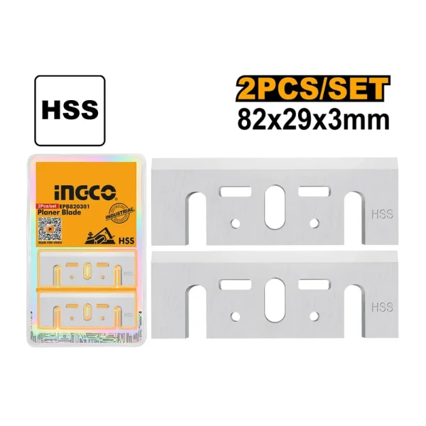 INGCO Lame de rechange pour raboteuse 82x29x3mm (compatible avec pl5508 & pl7508)