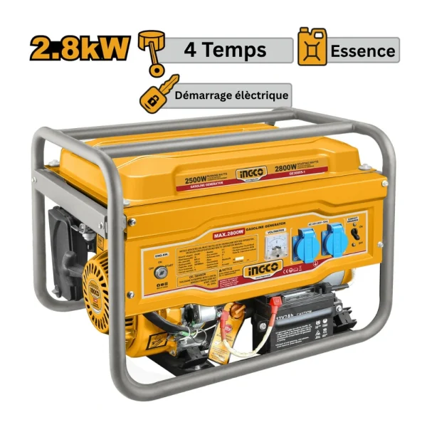 INGCO Groupe électrogene essence 2.8kw - 4Kva