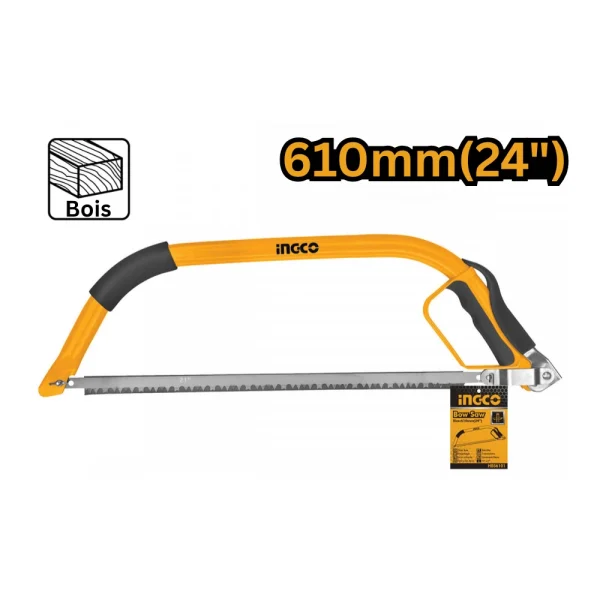 INGCO Scie à bois forme en arc 610mm(24")
