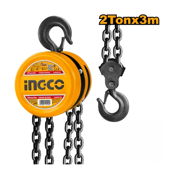 INGCO Palan manuel a chaine 2 tonnes 2 brins 3M