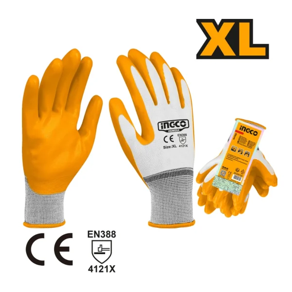INGCO Gants en nitrile XL