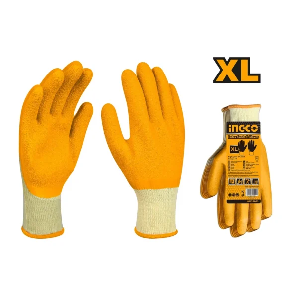 INGCO Gant latex tricoté T10 XL latex des deux cotés