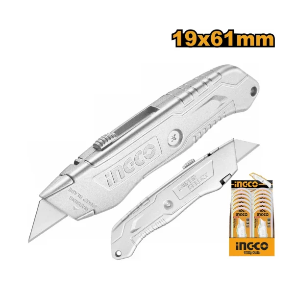 INGCO Couteau utilitaire 19x61mm